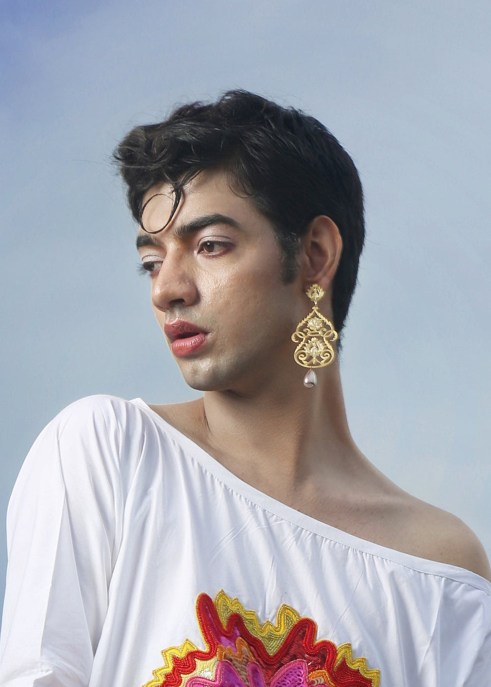 Mah (Moon in Persian) Earrings