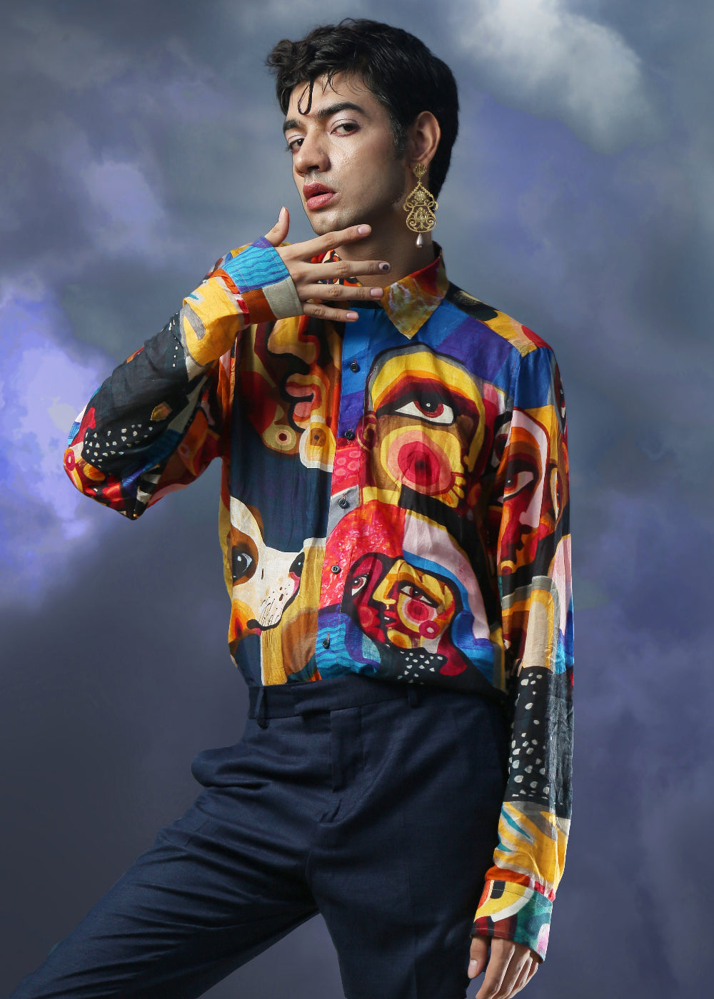 Mah (Moon in Persian) Earrings