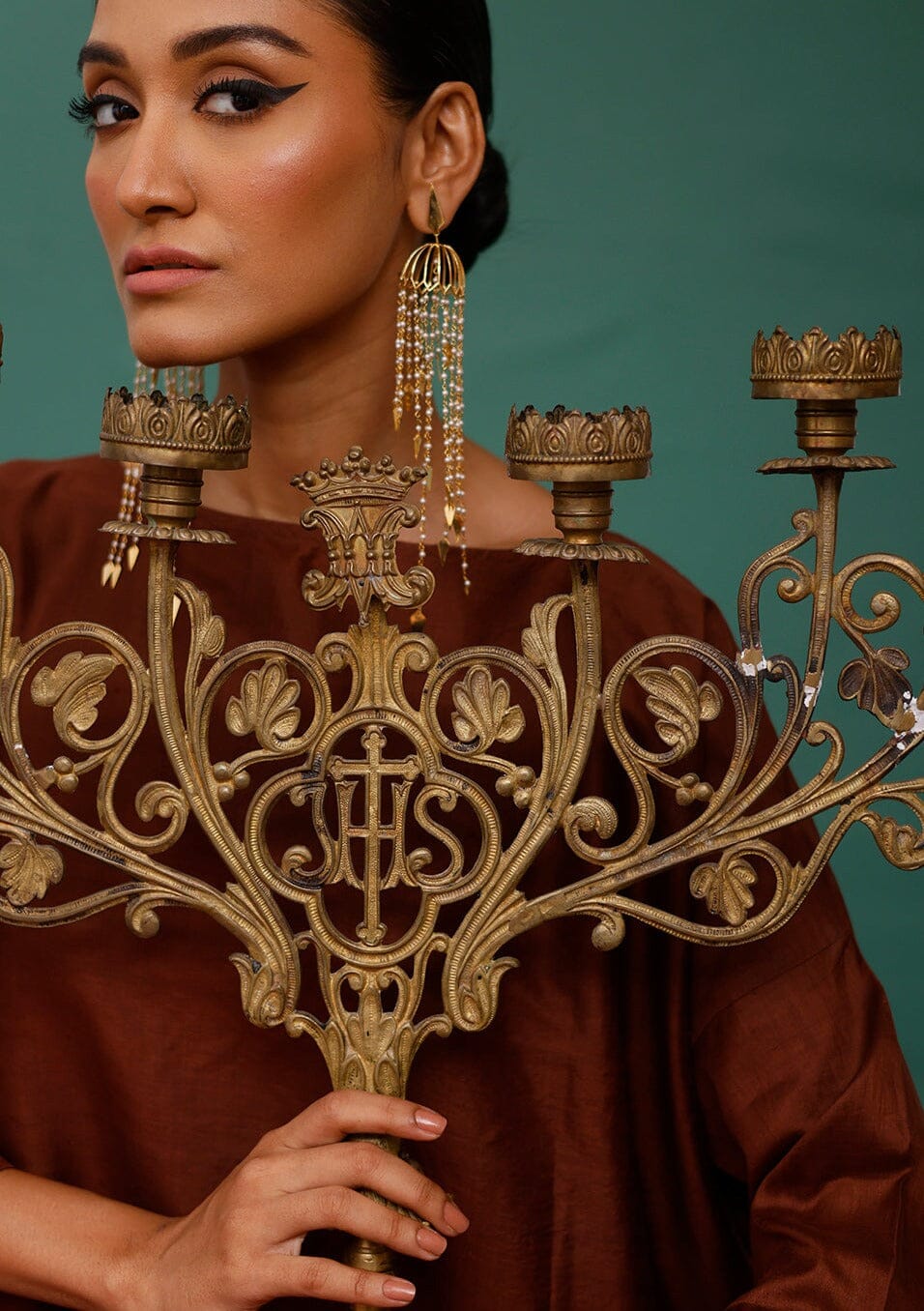 Warrior Helmet Earrings