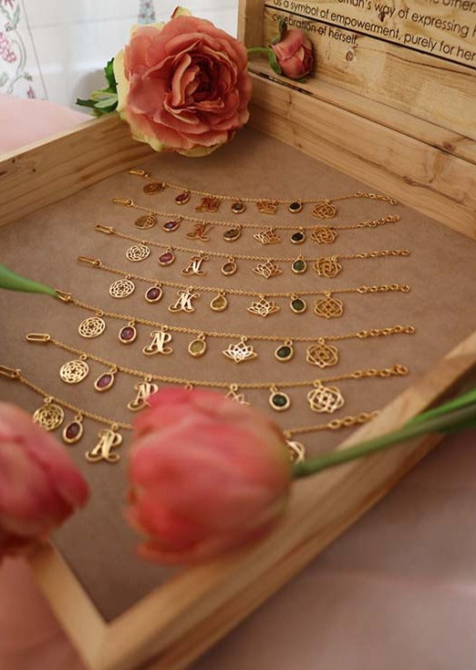 Eina Charm Bracelet with Tourmalines