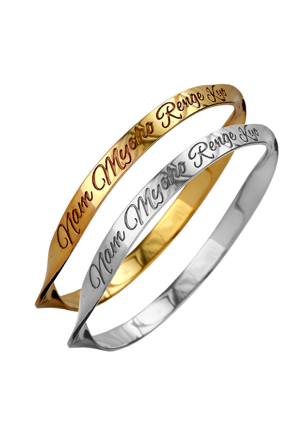 Custom Made Engraved Name Word Mantra Bangle in sterling silver, 9k gold and 18k gold by Indian Designer Jewellery Artist Eina Ahluwalia