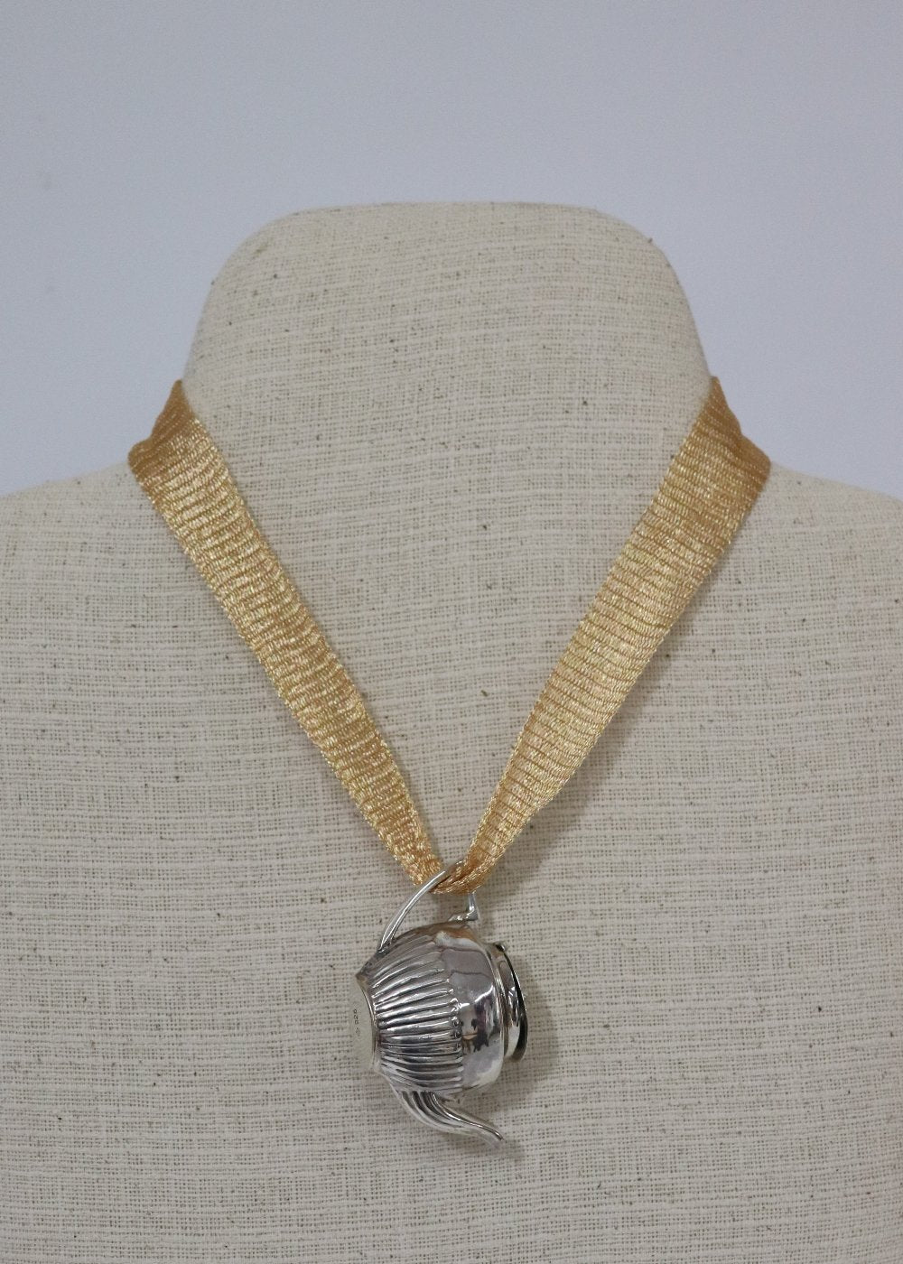 Miniature Victorian Teapot Pendant