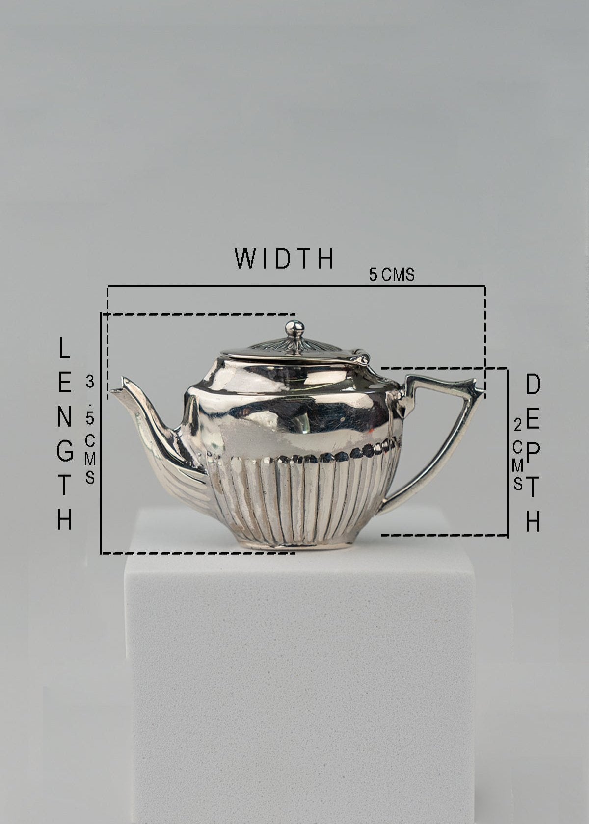 Miniature Victorian Teapot Pendant