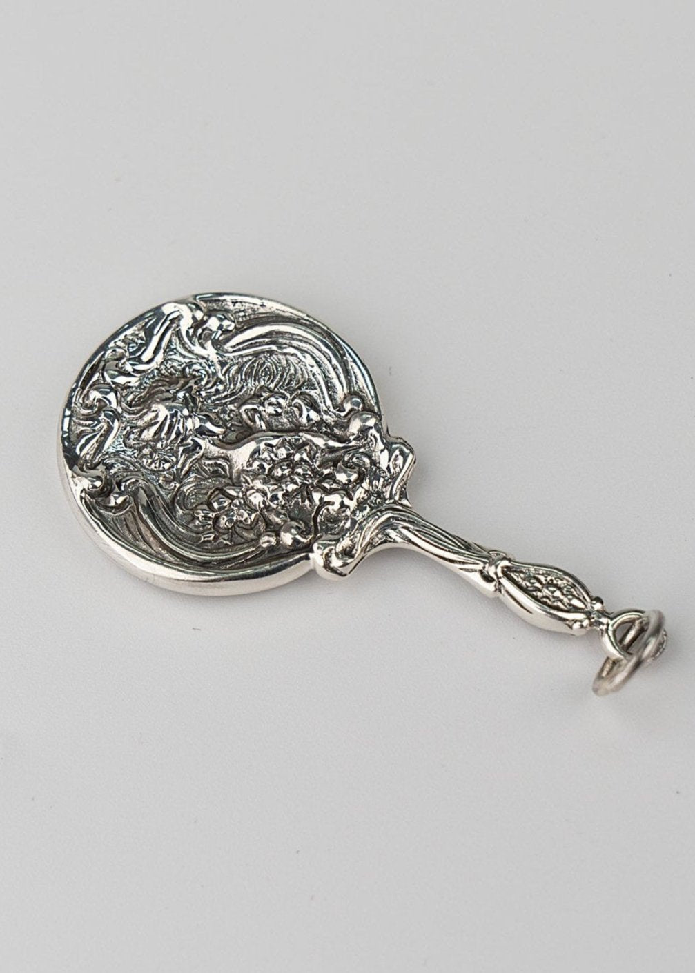Miniature Art Nouveau Mirror Pendant