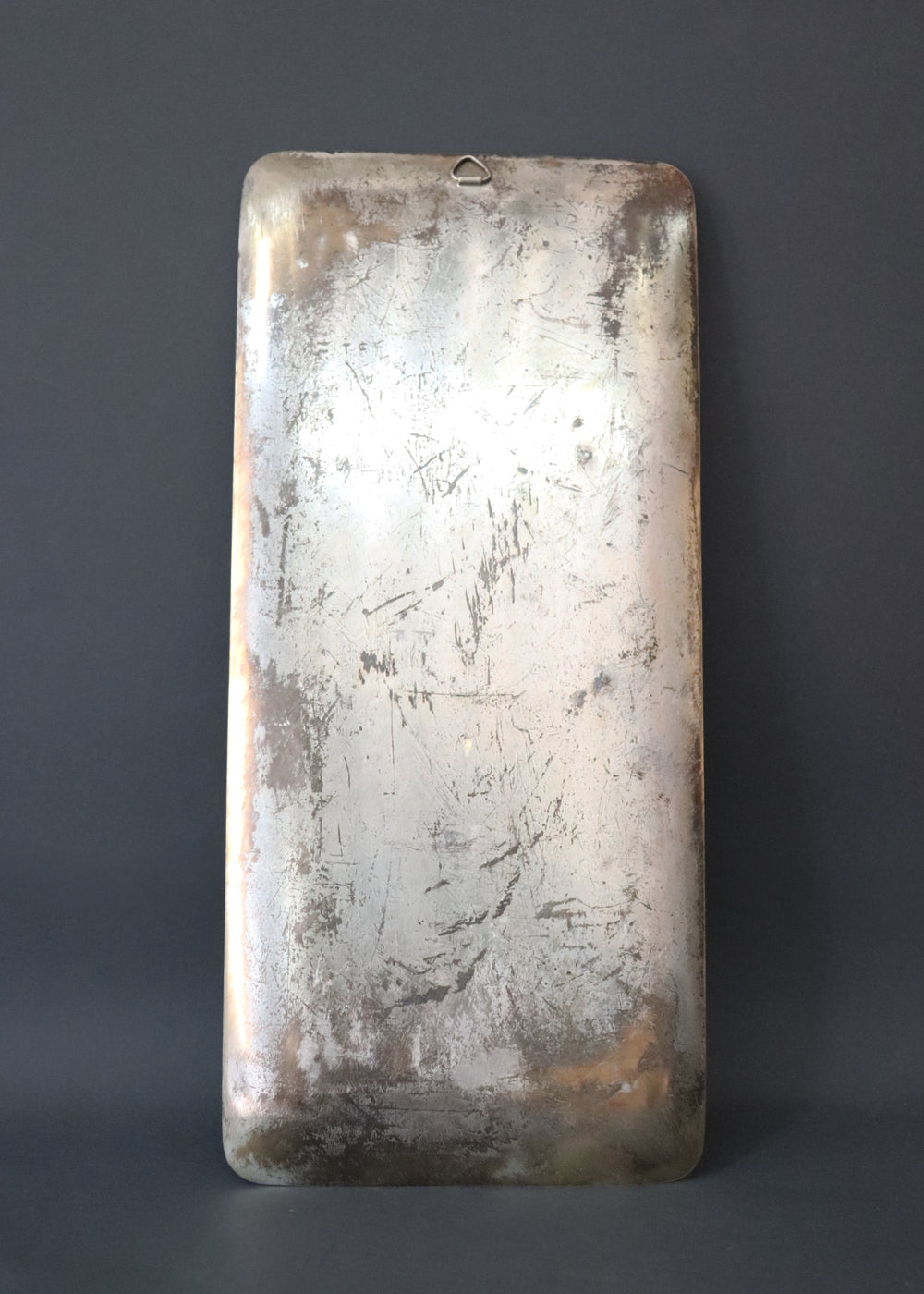 Vintage Japanese wall panel featuring the wild autumn grass influenced by the Rinpa art movement. It is made in the Taishō Style with Sumi ink over hand-oxidized silver-leaf ground (Yakibaku & Ibushigin). The panel has raised edges and an integrated hanging loop at the back. It is in beautiful vintage condition with age-appropriate surface scuffs, and has no structural compromises. Most likely from the mid 1900s, Japan.