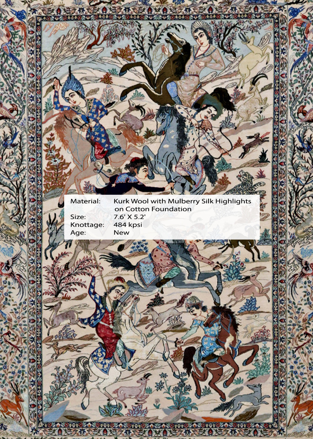 Persian Shikargah Isfahan Rug