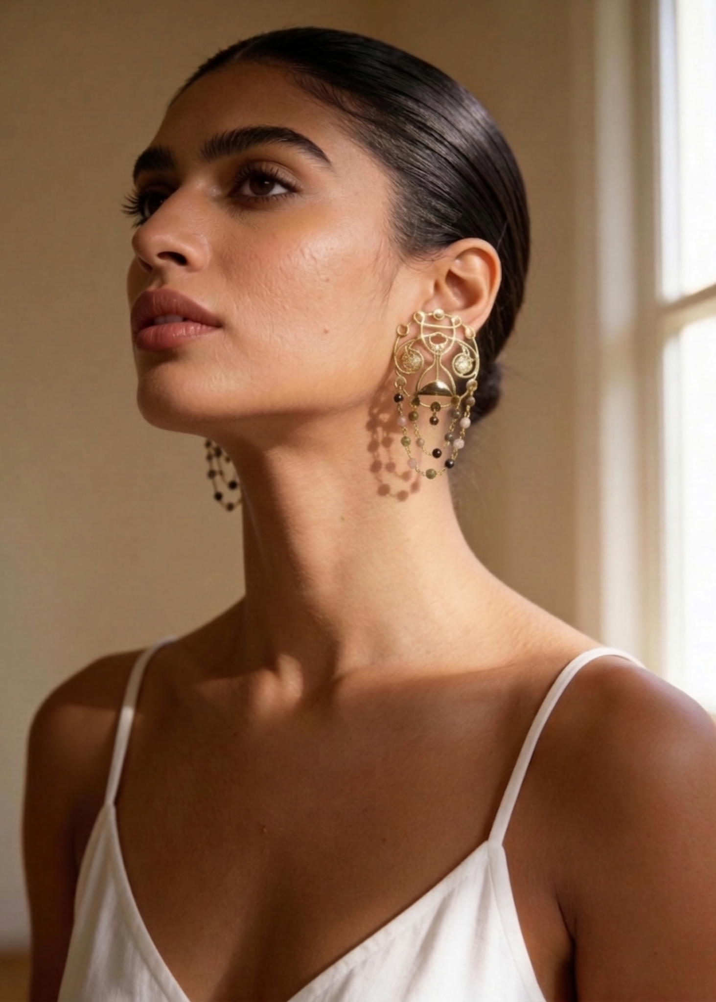 Statement earrings by indian jewellery designer eina ahluwalia