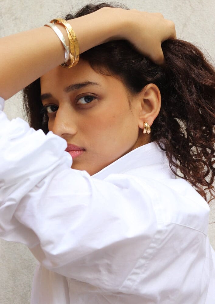 Wholehearted Free-spirited Double Hoops