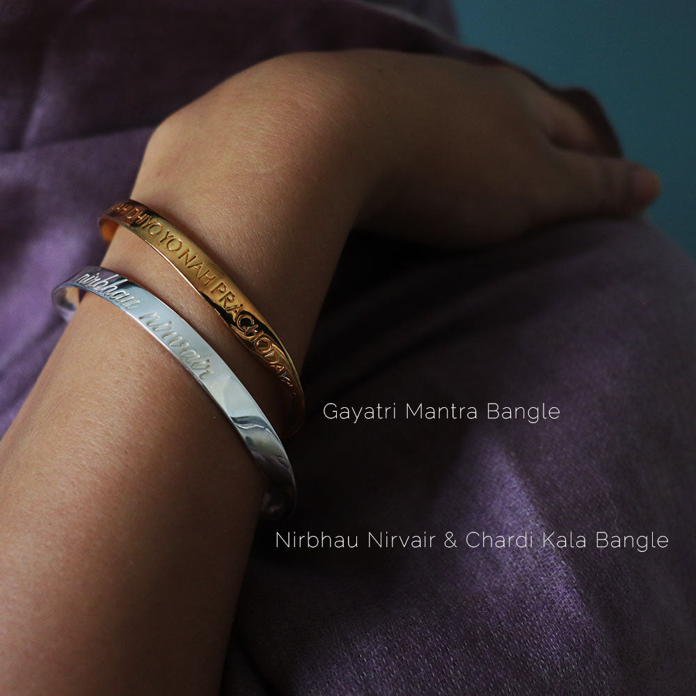Nirbhau Nirvair & Chardi Kala Bangle - English