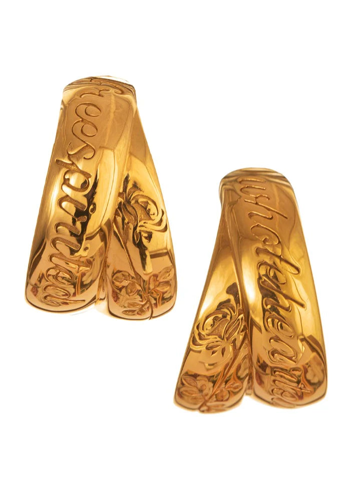 Custom EINA Double Hoops