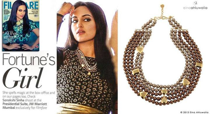 Looking Back Necklace on Sonakshi Sinha