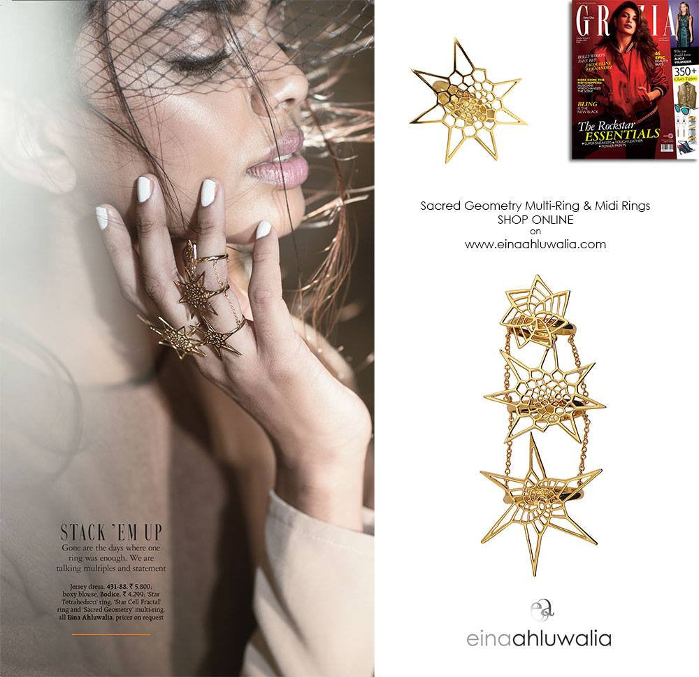 Product Feature - Sacred Geometry Multi-Ring