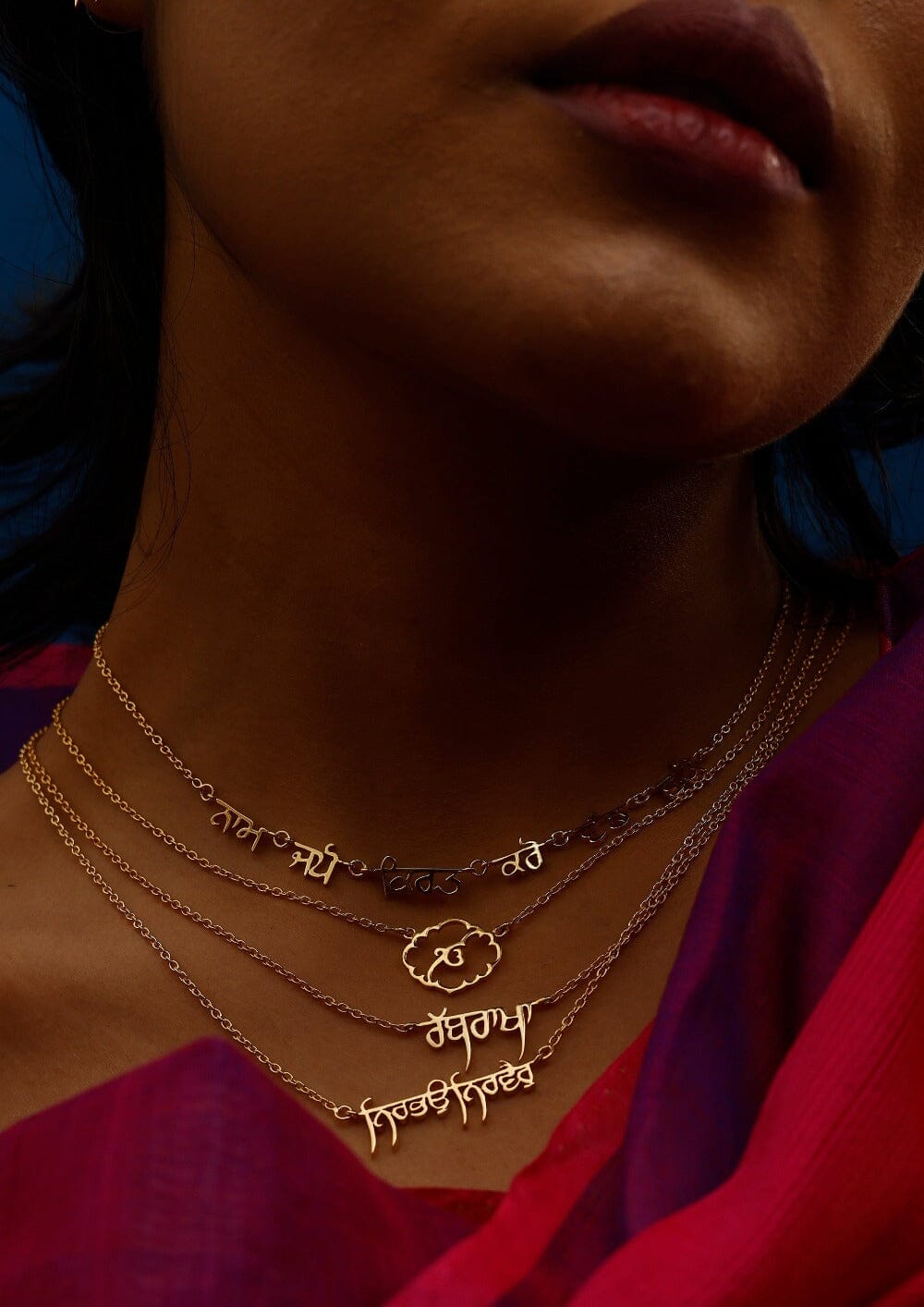 NAAM JAPO, KIRAT KARO, VAND CHHAKO Necklace I - Gurmukhi