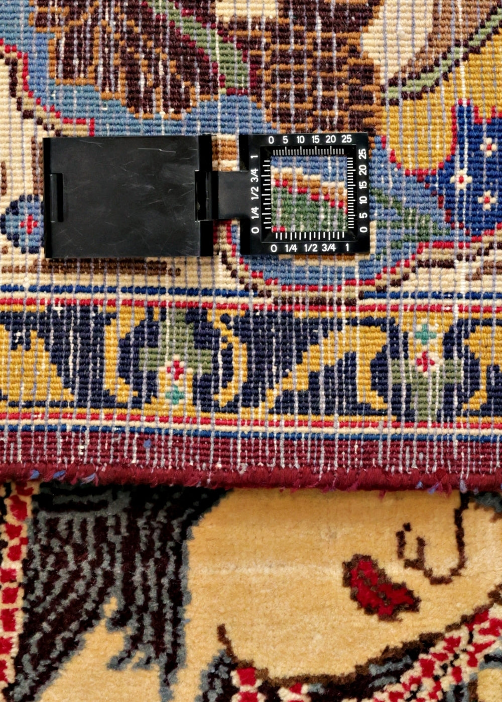 Handmade Vintage Persian Mughal Kashmar Rug Carpet