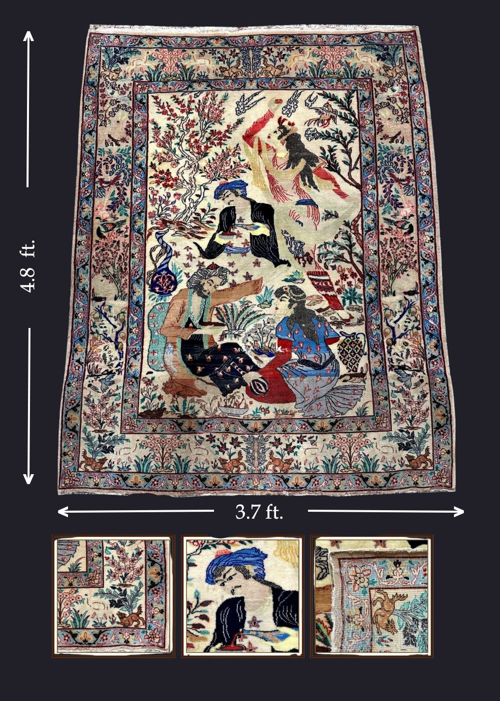 Old Soul Persian Umar-e-Khayyam Isfahan Rug