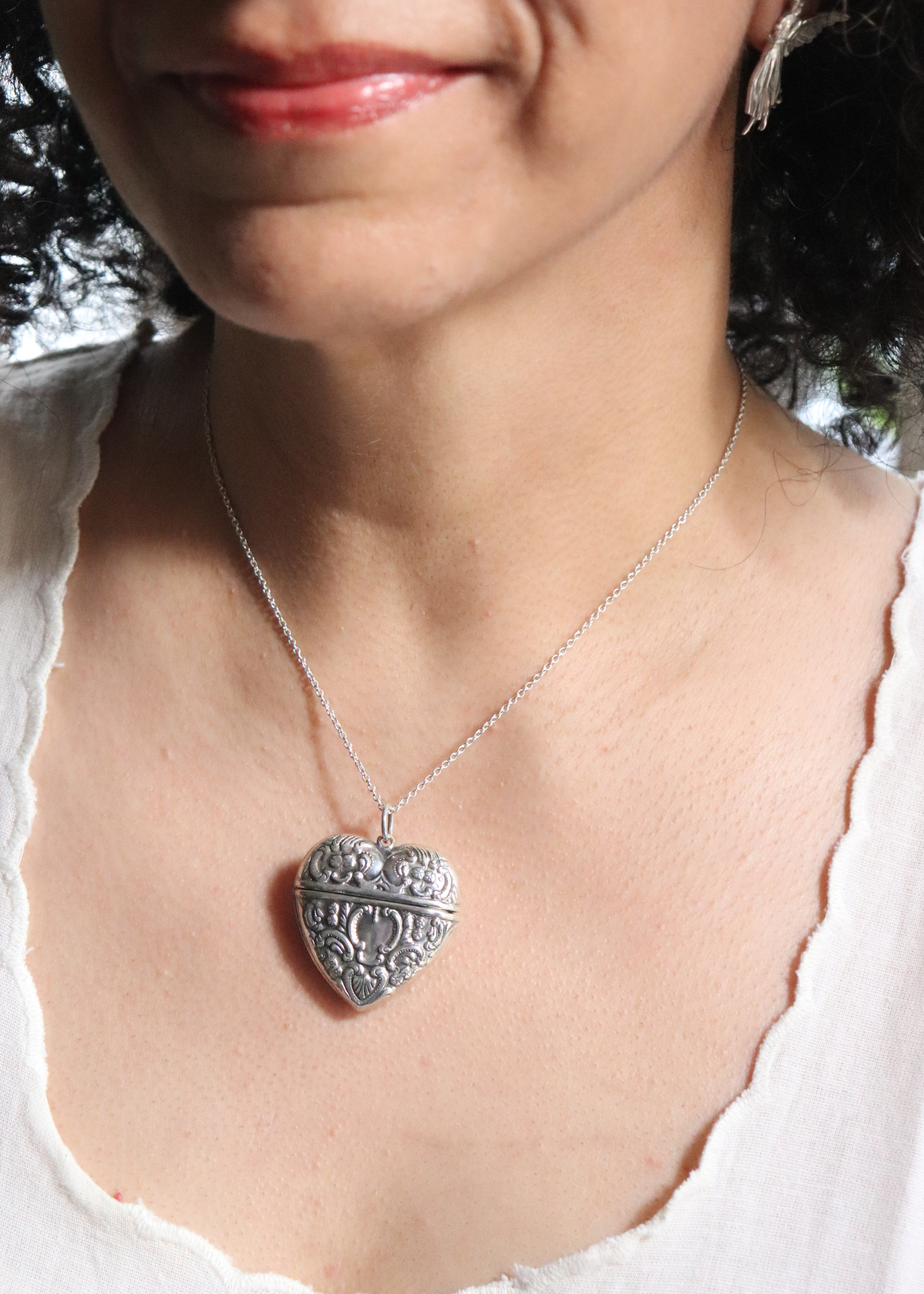 Victorian Heart Locket Pendant