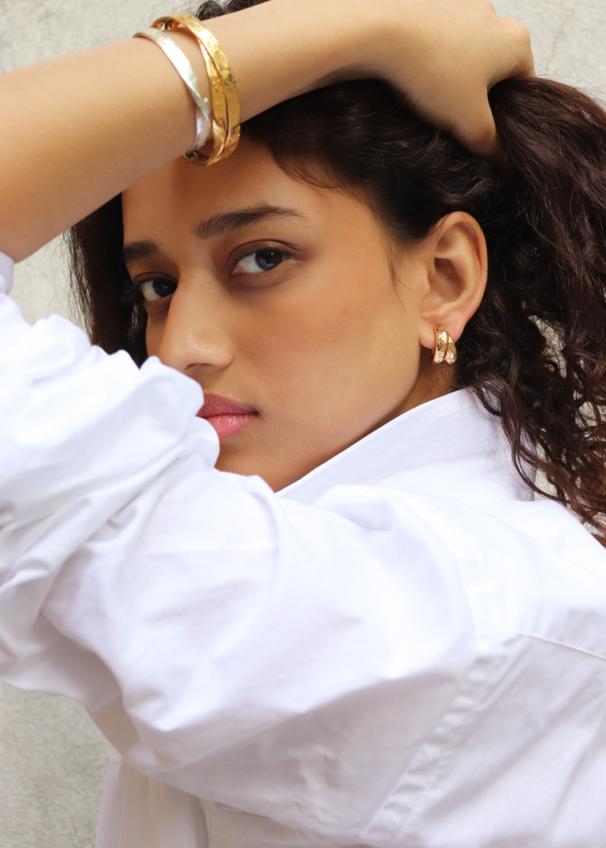 Wholehearted Free-spirited Double Hoops