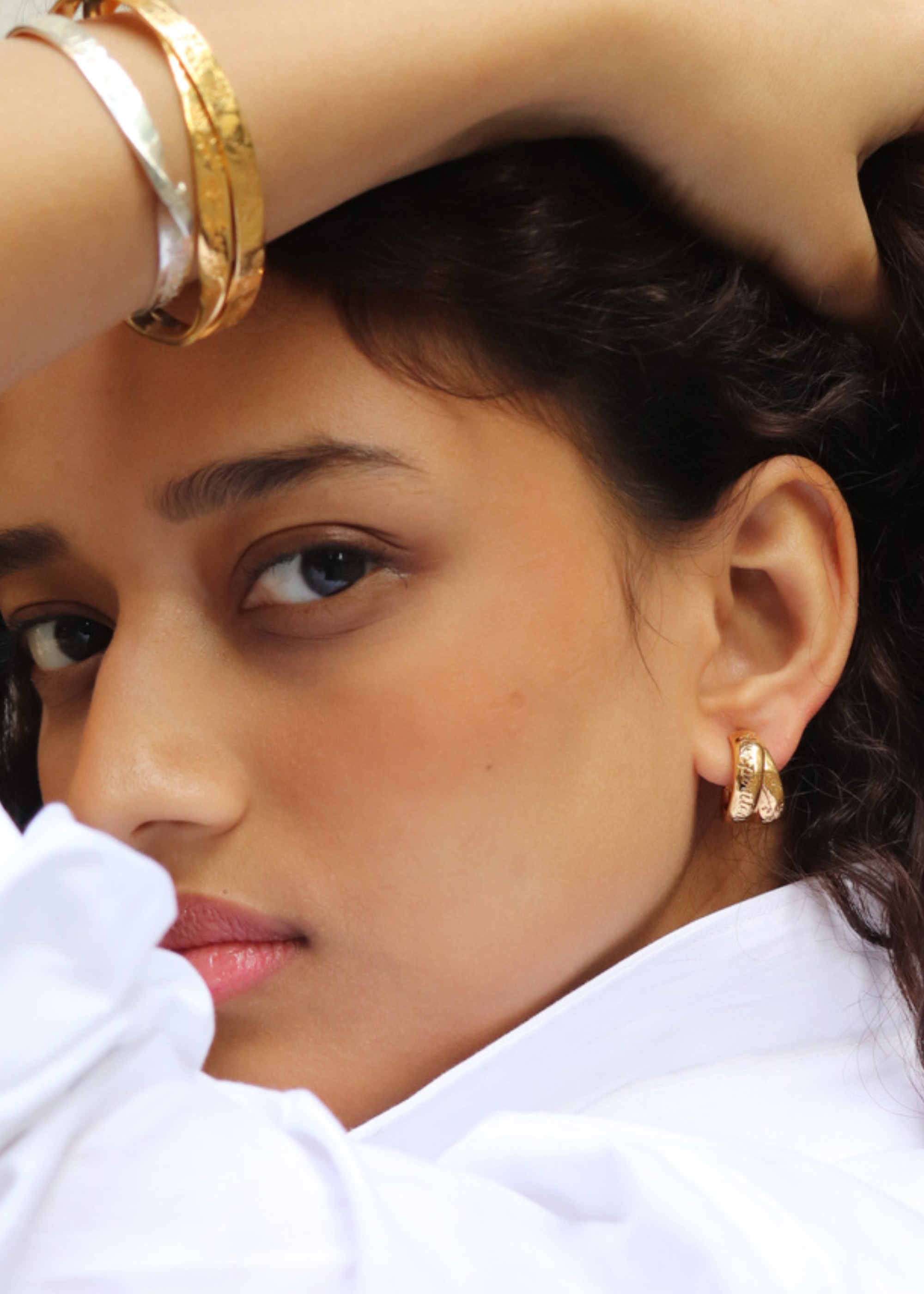 Wholehearted Free-spirited Double Hoops