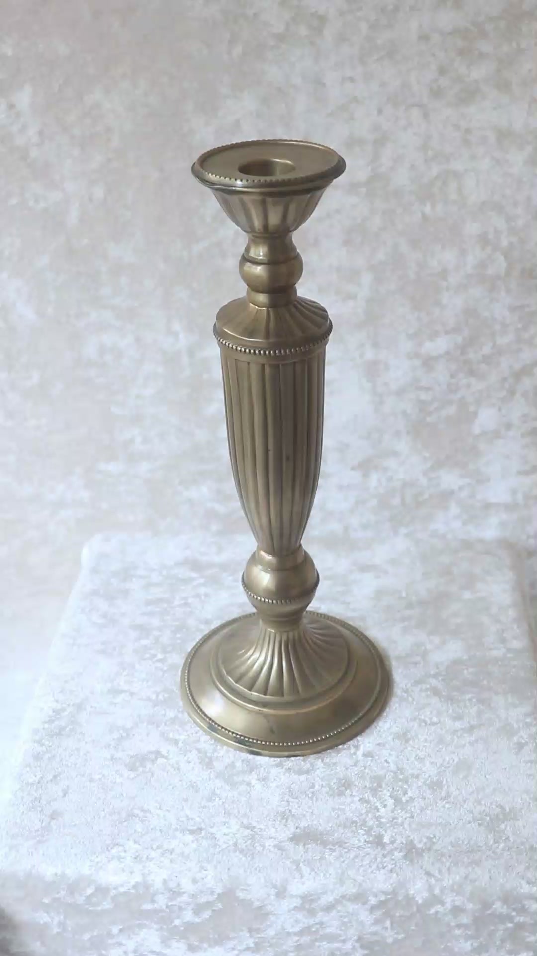 Vintage Brass Candle Stand