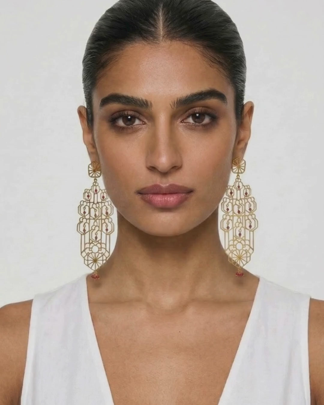 statement chandelier earrings indian designer jewellery