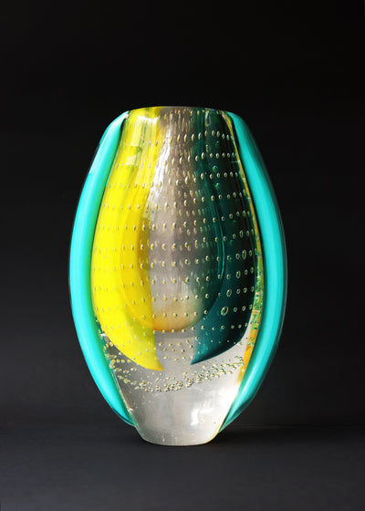Limited edition Rosenthal vase made in collaboration with glass artists in Murano