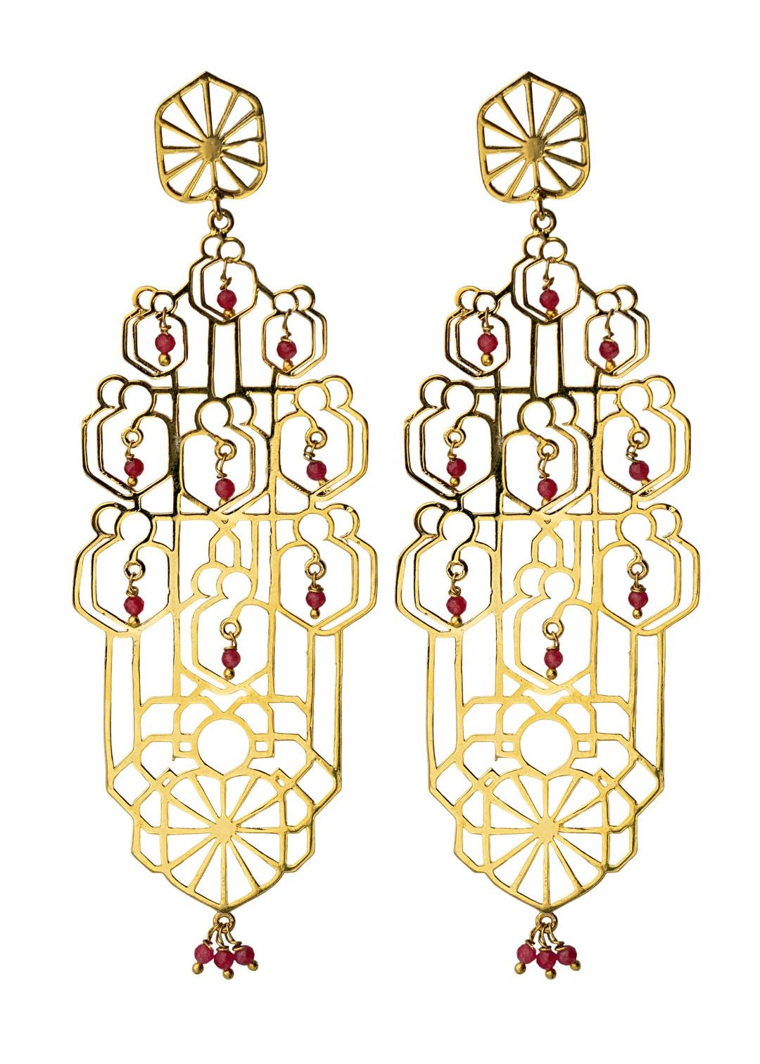 statement chandelier earrings indian designer jewellery