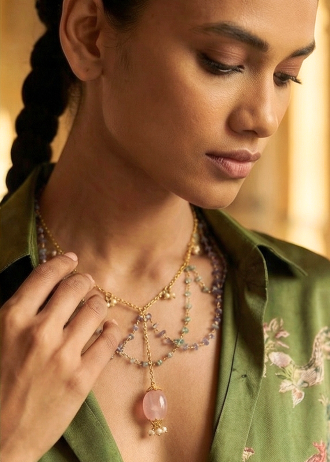 statement designer necklace indian jewellery 