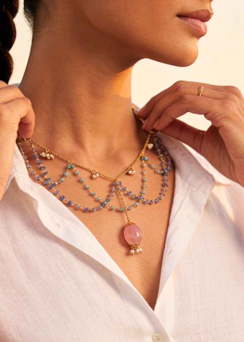 statement designer necklace indian jewellery 