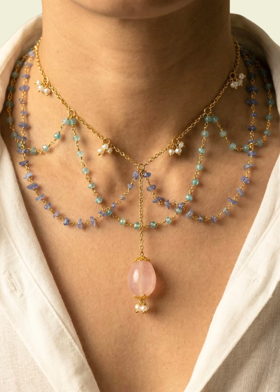 statement designer necklace indian jewellery 