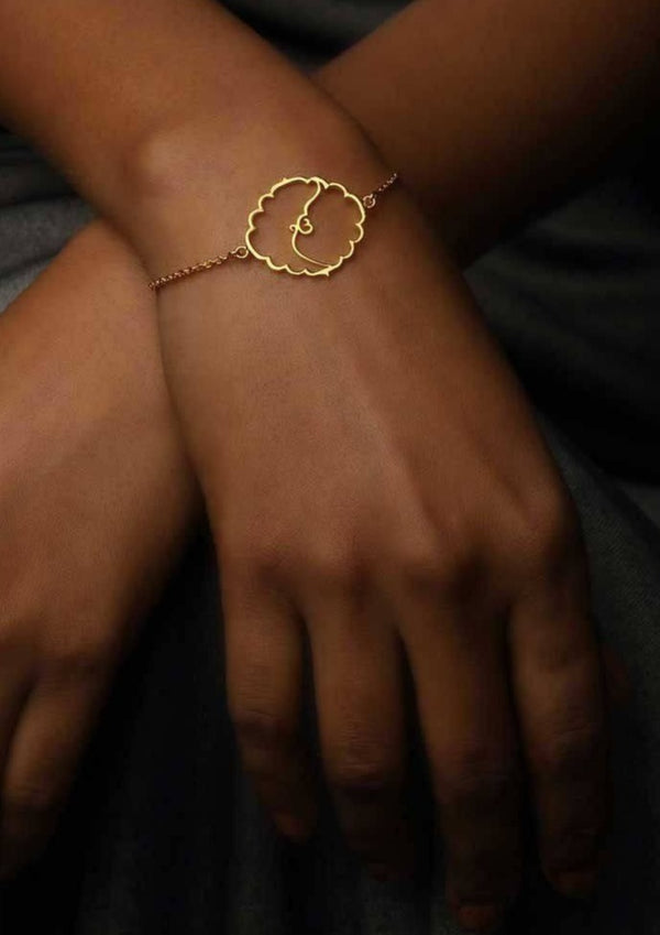Buy Simplicity Moli Rakhi Bracelet with Silver Ek Onkar Charm Online India  | FOURSEVEN